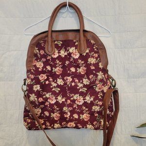 Olsenboye bag maroon floral bag